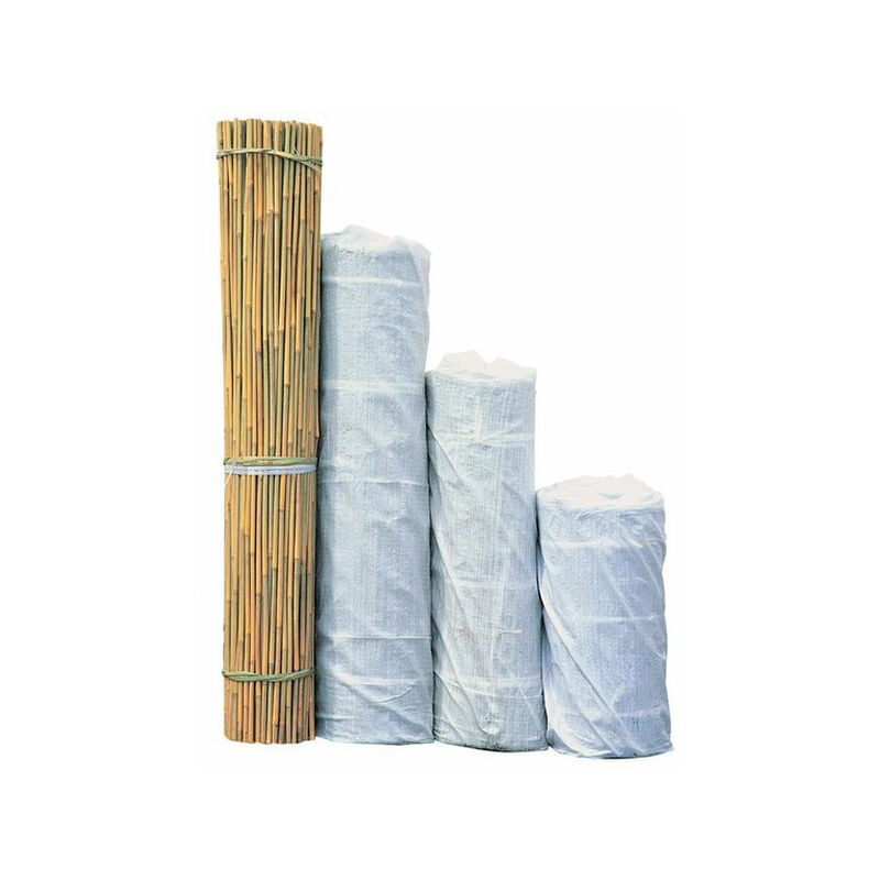 Catral - Tuteur Bambou Naturel - Différentes Longueurs et Diamètres Ø18-20 mm x 2,5m