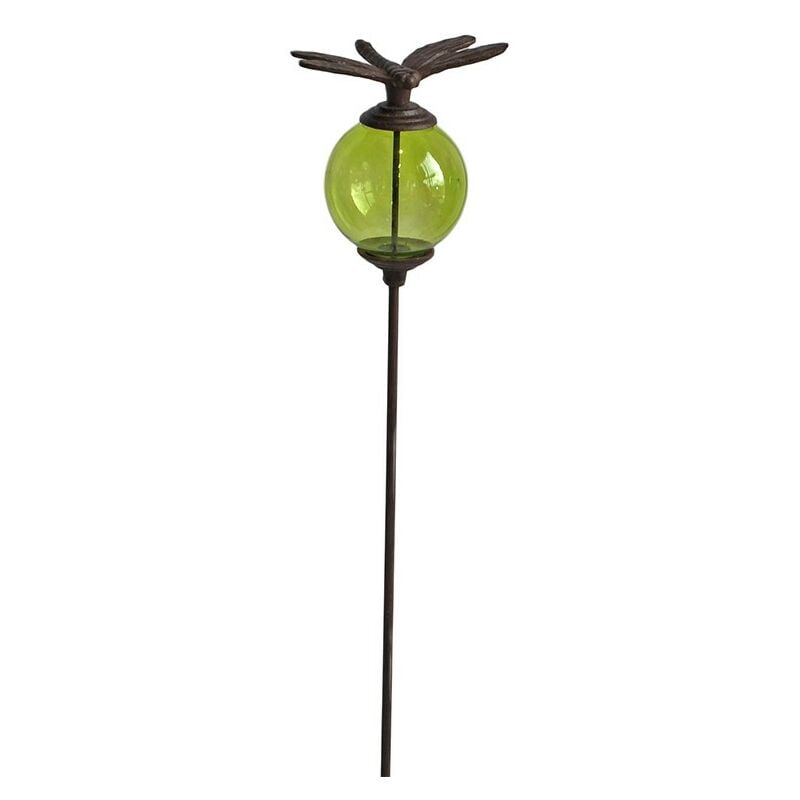 La Grande Prairie - Tuteur boule libellule vert 10x117cm - Vert
