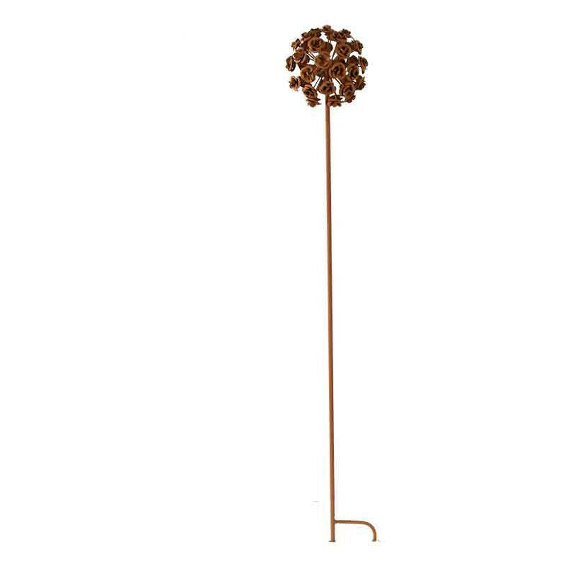 La Grande Prairie - Tuteur bouquet fleuri 15x100cm - Rouille