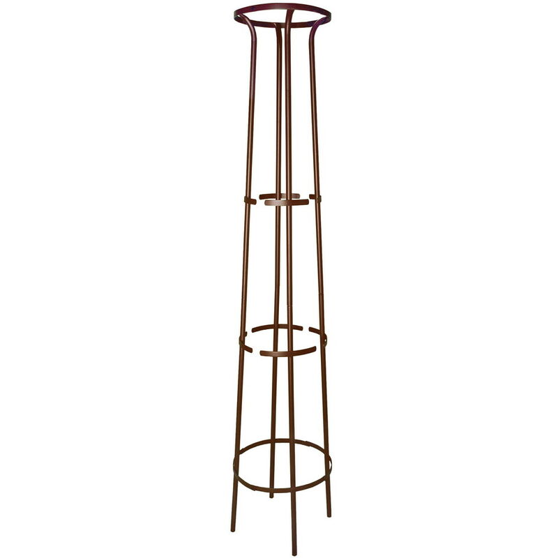 Louis Moulin - Tuteur colonne fer vieilli - 44x200 cm - Acier époxy