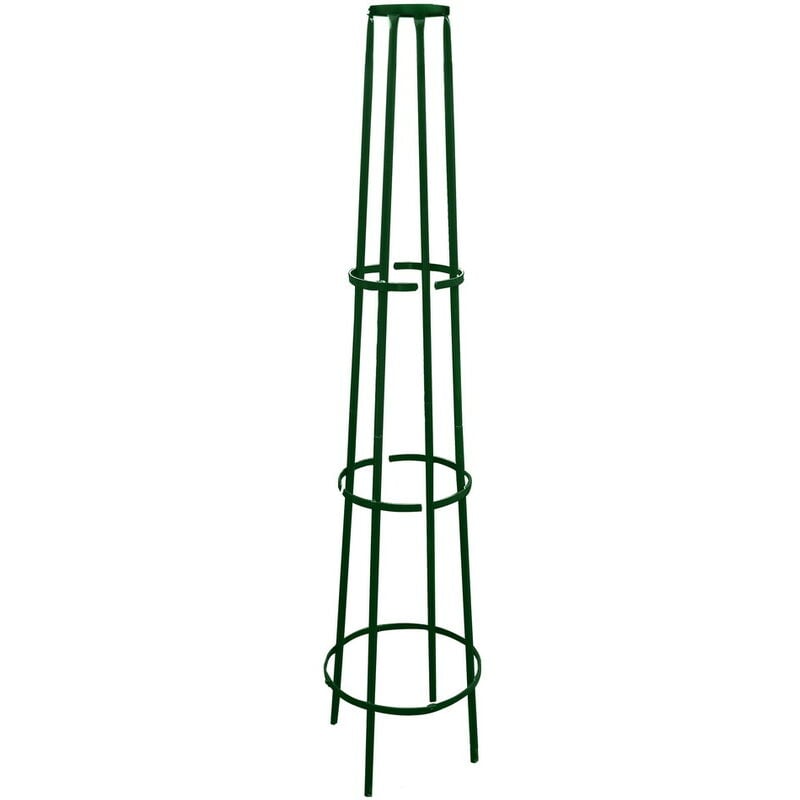 Louis Moulin - Tuteur colonne vert sapin - 44x200 cm - Acier époxy
