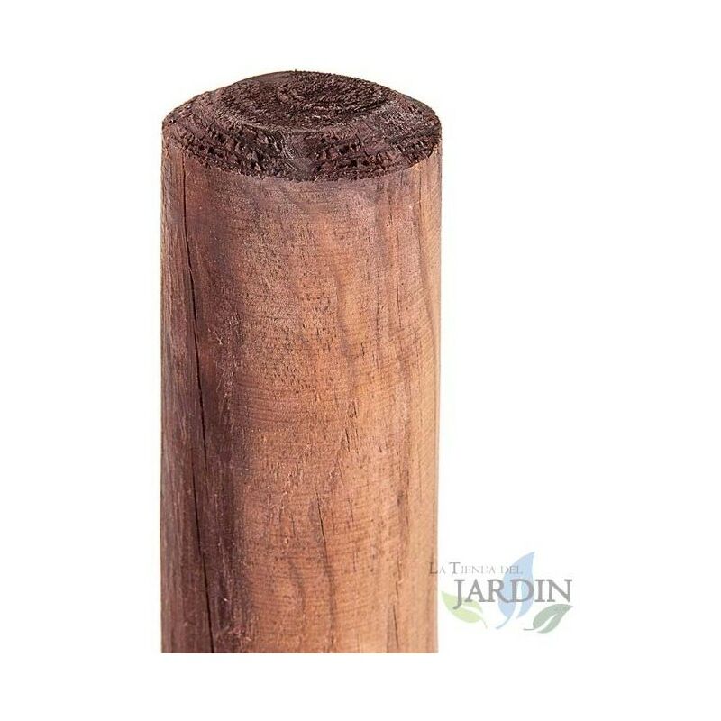 Poteau en bois, Tuteur d'arbre Ø10 cm x 200cm, poteaux bois ronds, palissades, piquets de fixation