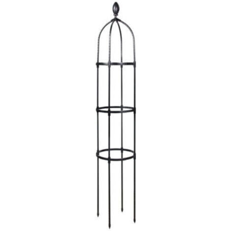 Tuteur de Jardin 145 cm Colonne rosiers Support pour Plantes grimpantes Ø 31.7 cm Obélisque de Jardin