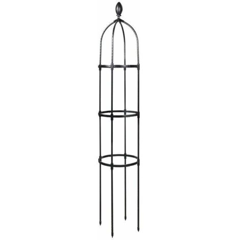 Tuteur de Jardin 145 cm Colonne rosiers Support pour Plantes grimpantes Ø 31.7 cm Obélisque de Jardin