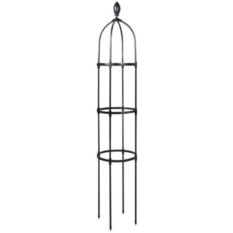 Tuteur de Jardin 145 cm Colonne rosiers Support pour Plantes grimpantes Ø 31.7 cm Obélisque de Jardin,AAFGVC