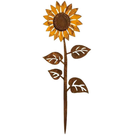 Tuteur de jardin en forme de tournesol design rtro petit modle