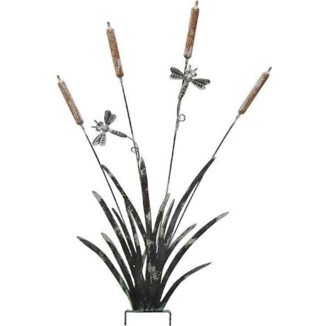 Tuteur décoratif en fer Libellules 43 x 83 cm