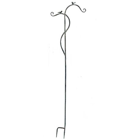 Tuteur double potence patiné 44x07x185 cm
