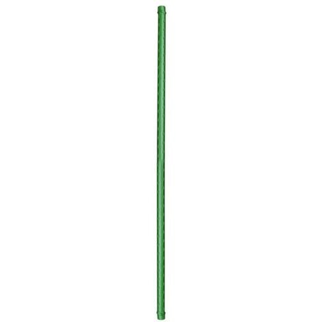 Tuteur droit acier plastifié vert cranté - H180 cm x Ø11 mm