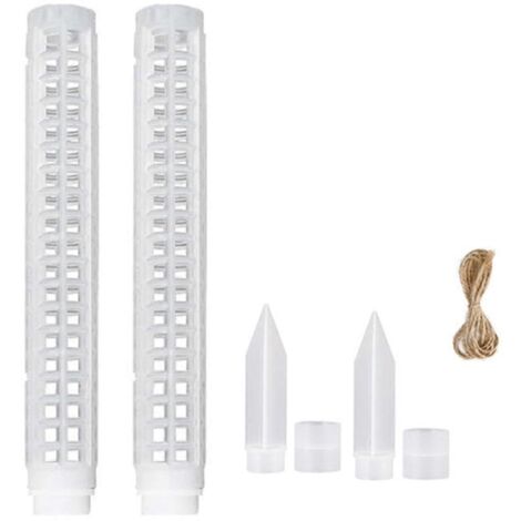 Tuteur en plastique pour mousse, extensible jusqu'à 63,5 cm (25 pouces), tuteur pour plantes, A--