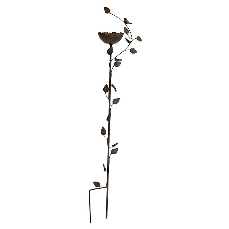 Mangeoire fonte oiseaux à planter 12x19x102cm Mangeoire fonte oiseaux à planter 12x19x102cm