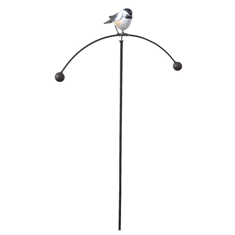 Tuteur mobile balancier oiseau 41x13x109cm - Noir et blanc