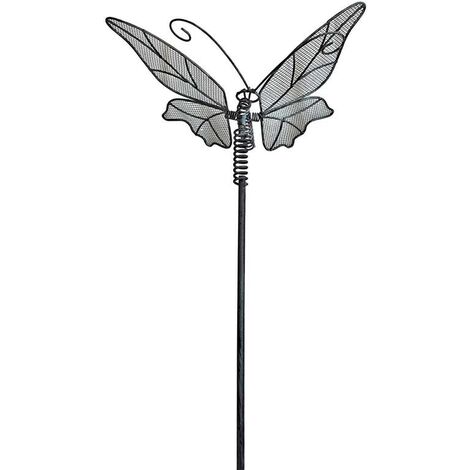 Tuteur mobile jardin Papillon fer 38x31x150cm