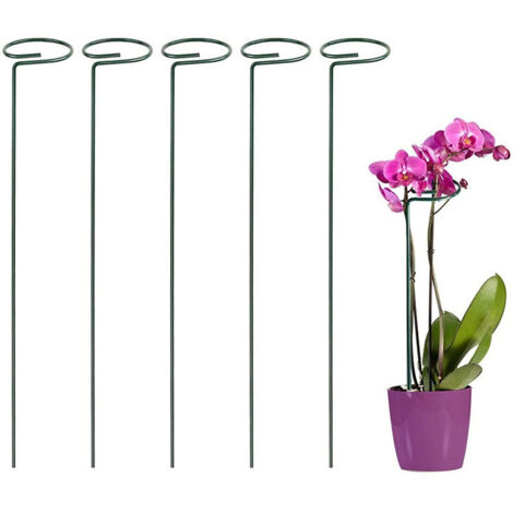 Tuteur Plante Bâtons de Support de Plantes - Lot de5 6.340cm Piquets de Plantes Résistants aux Intempéries Tuteur Tomate de Jardin pour Plantes Pois Légumes Support