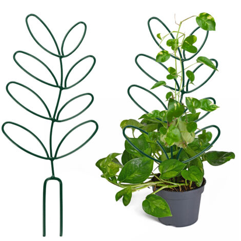 [Tuteur Plante Feuille] [Treillis de Climbing] [Serré] [Tuteur Plante Feuille en Fer Noir, 11x31.5cm, 85g, 1 Pièce] [Facile à Utiliser] [Support Plantes Multiples]