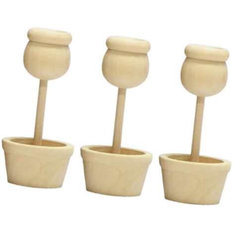 Tuteur plat en acrylique en forme de champignon pour pot de fleurs E