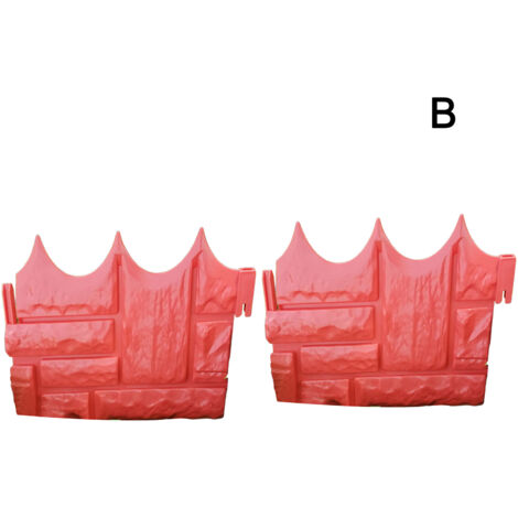 Tuteur pour plantes en imitation pierre, bloc de simulation, support à fleurs de jardin, cage en plastique réutilisable, 2 tailles et couleurs, rouge