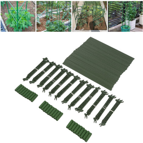 Tuteur pour Plantes Triangle Robustes - 3 Pièces - Support Tomates, Haricots, Rosiers Indoor/Outdoor 160cm PP+PE+Acier