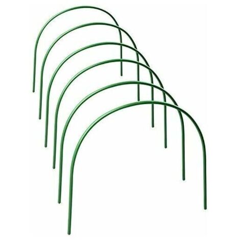 Tuteurs de protection pour plantes, structure de support en tissu, serre, tunnel de culture, tuteurs de jardin - acier de 120 cm de long