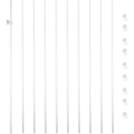 Tuteurs et clips de support en acrylique pour orchidées, pour plantes de 40 cm