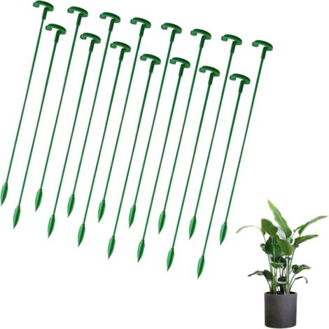 Tuteurs pour Plantes,15 Pièces tuteur Plante Interieur,tuteur Orchidee,Fixation de Croissance des Plantes, Protègent Les Plantes de l'Inclinaison,Vert