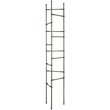 Lot de 10 tuteurs spirales pour tomates - En acier - Hauteur : 180 cm Lot de 10 tuteurs spirales pour tomates - En acier - Hauteur : 180 cm