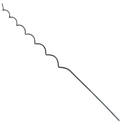 Agrohit 25 Aste Spirali Per Pomodori – 120/150 Cm, Diametro 11 Mm, Con Rivestimento In Plastica Verde