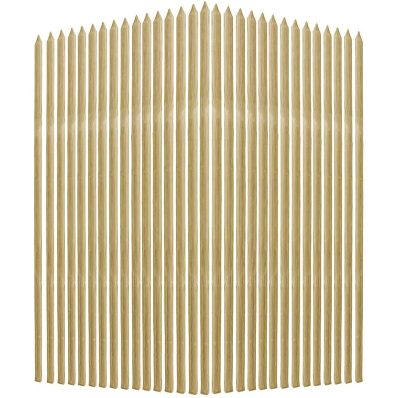 

Tutores plantas 30 uds madera pino impregnada 2,8x2,8x150cm - Verde - Vidaxl