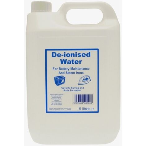 TUW De-ionised Water 5 litre TUW5