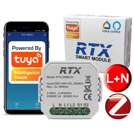 TUYA 2-Kanal ZigBee Unterputzdimmer