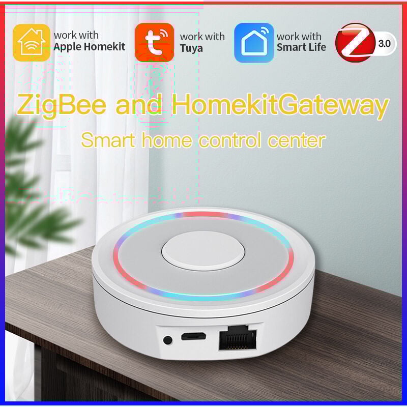 Tuya Apple homekit Dual - mode câblé ZigBee Gateway maison intelligente système de commande vocale à domicile-ZigBee zéro feu 1 chemin