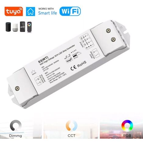 Tuya Controller per LED ad Alta Tensione 3 Canali Smart WiFi ed RF