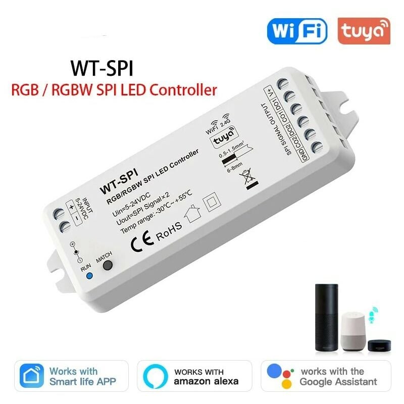 Image of Tuya - Controller spi per led Indirizzabili rgb e rgbw Smart WiFi