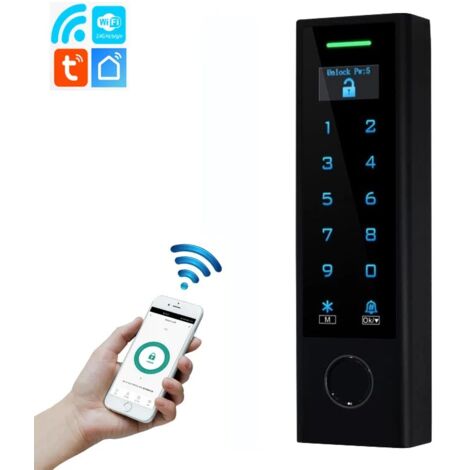 Tuya Controllo Accessi Smart WiFi con Display OLED Impermeabile  Impronta Digitale