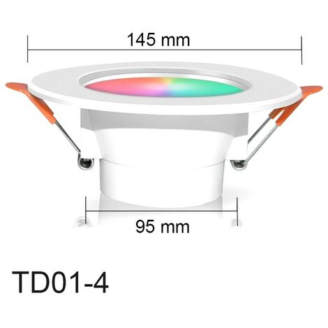 Tuya Faretto a LED da Incasso Smart WiFi RGBCW  10W