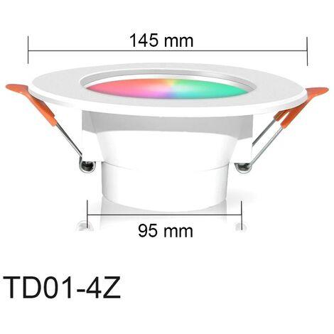 Tuya Faretto a LED da Incasso Smart ZigBee RGBCW  10W