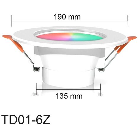 Tuya Faretto a LED da Incasso Smart ZigBee RGBCW  15W