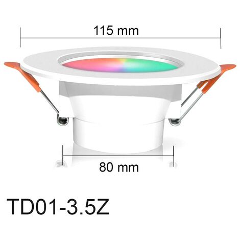 Tuya Faretto a LED da Incasso Smart ZigBee RGBCW  7W
