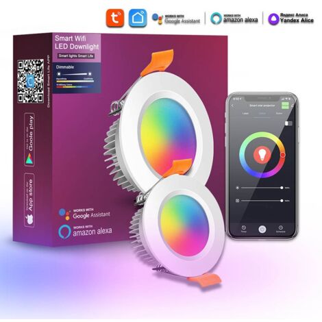 Tuya Faretto da Incasso a LED 3W Smart WiFi e Bluetooth