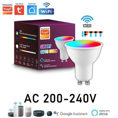 Tuya Faretto LED GU10 Smart WiFi e Bluetooth RGB+CCT 5W