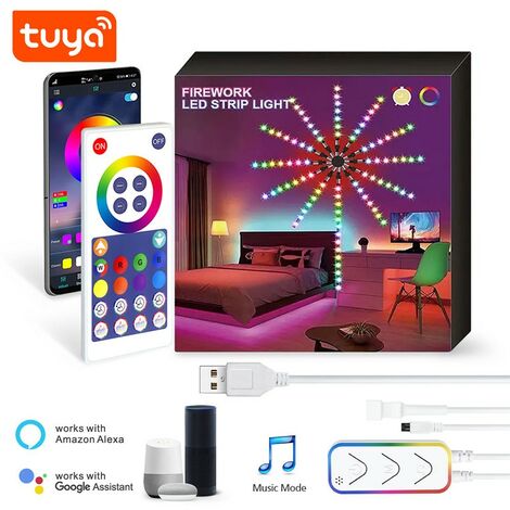 Tuya Fuochi d'Artificio da 120 Led Smart WiFi RGBIC