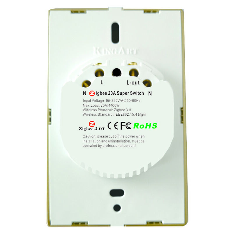 

TUYA inteligente 20A de alta potencia del controlador remoto Smart Switch Zigbee V3.0 Smart Wireless Centro de Control remoto para el equipamiento