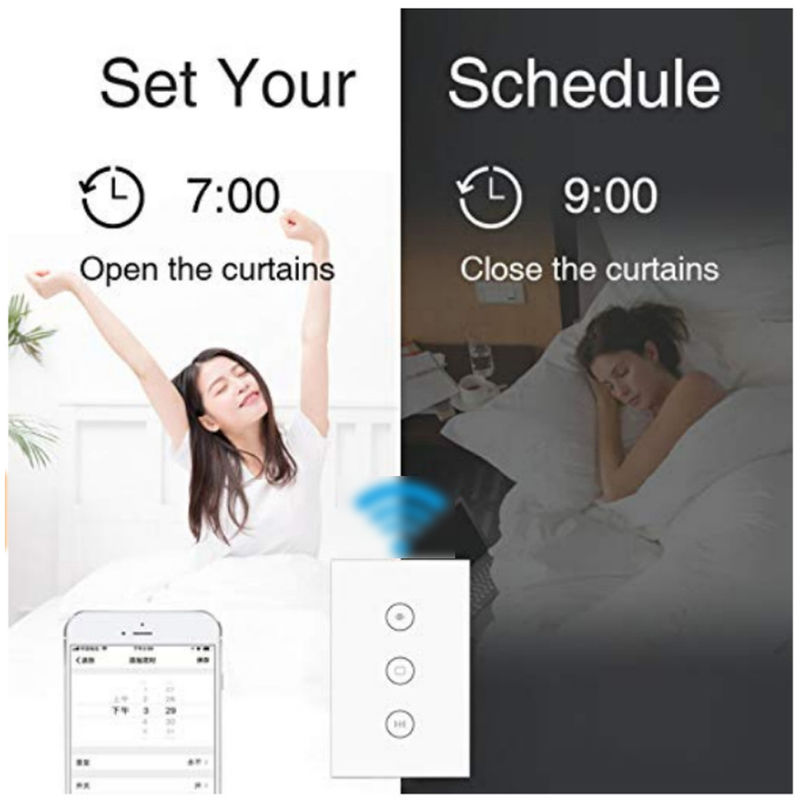 

Tuya inteligente Vida WiFi cortina del modulo de conmutador, para persiana enrollable