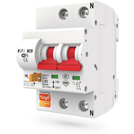 Tuya Interruttore Modulare Smart WiFi 16A 2 Pulsanti