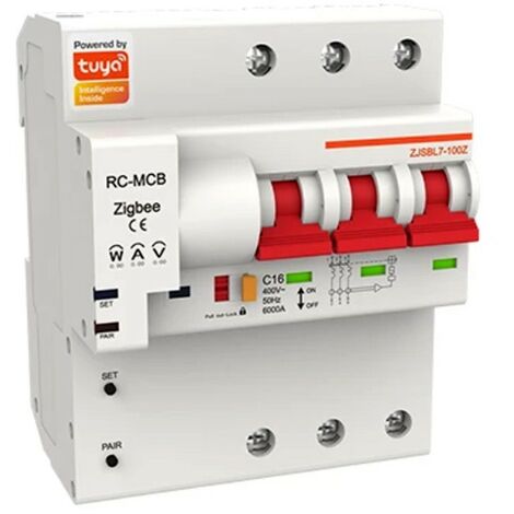 Tuya Interruttore Modulare Smart ZigBee 25A  3 Pulsanti