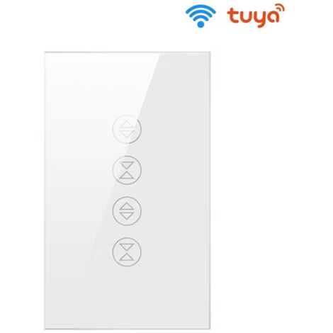Tuya Interruttore per Doppia Tapparella Smart WiFi  Colore: Bianco