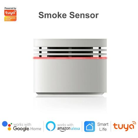 Tuya Mini Rilevatore di Fumo Smart Zigbee con Allarme Acustico