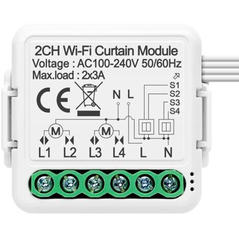 Tuya Modulo per Tapparelle Smart WiFi  2 Canali