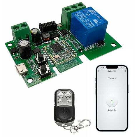 Tuya Modulo Relè Smart Zigbee con Telecomando RF433  1