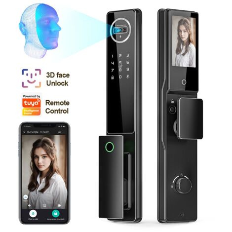 Tuya Serratura Multifunzione Smart WiFi con Citofono e 3D Face ID